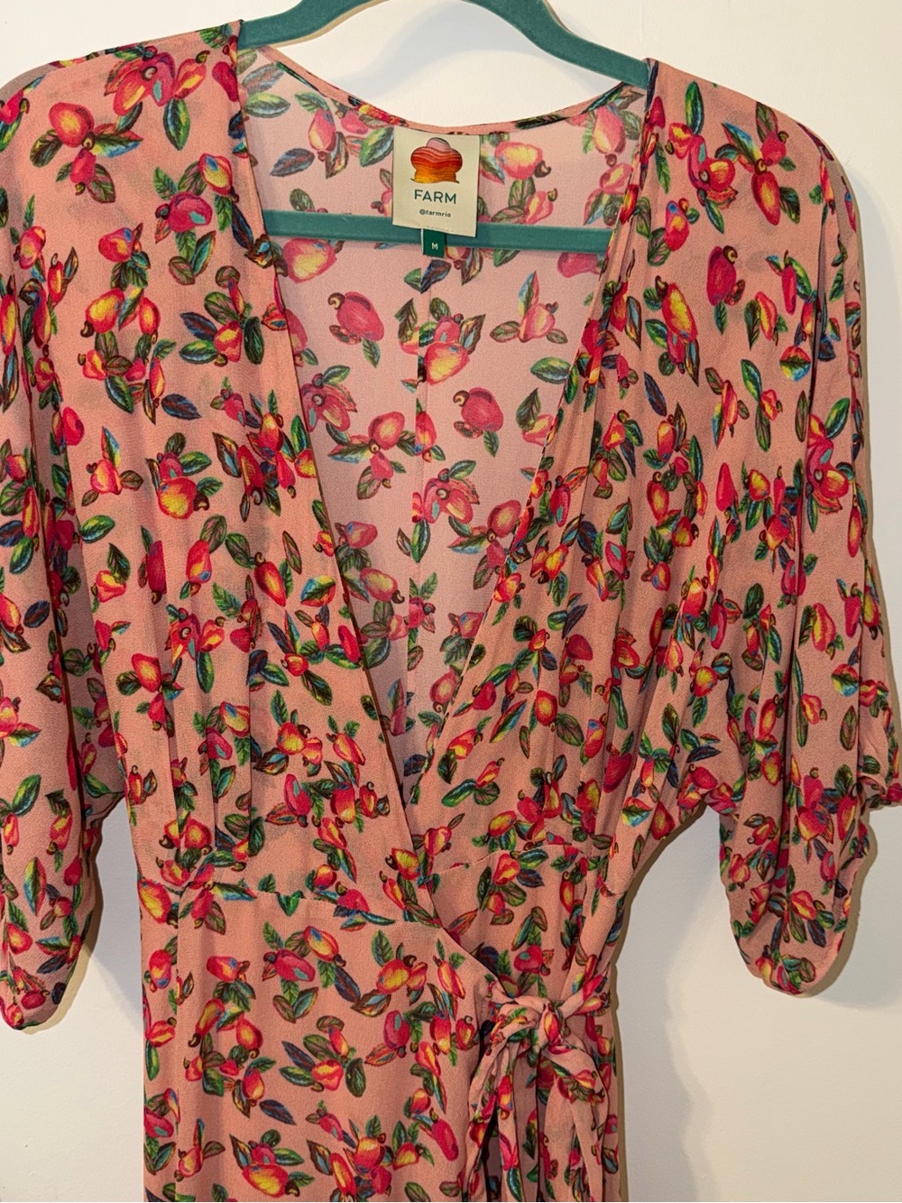 FARM Rio Fruit and Floral Wrap Maxi Dress | Anthropologie - Picture 6 of 6